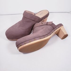 J JILL Suede Leather Clogs Mules NEW Size 9.5.
